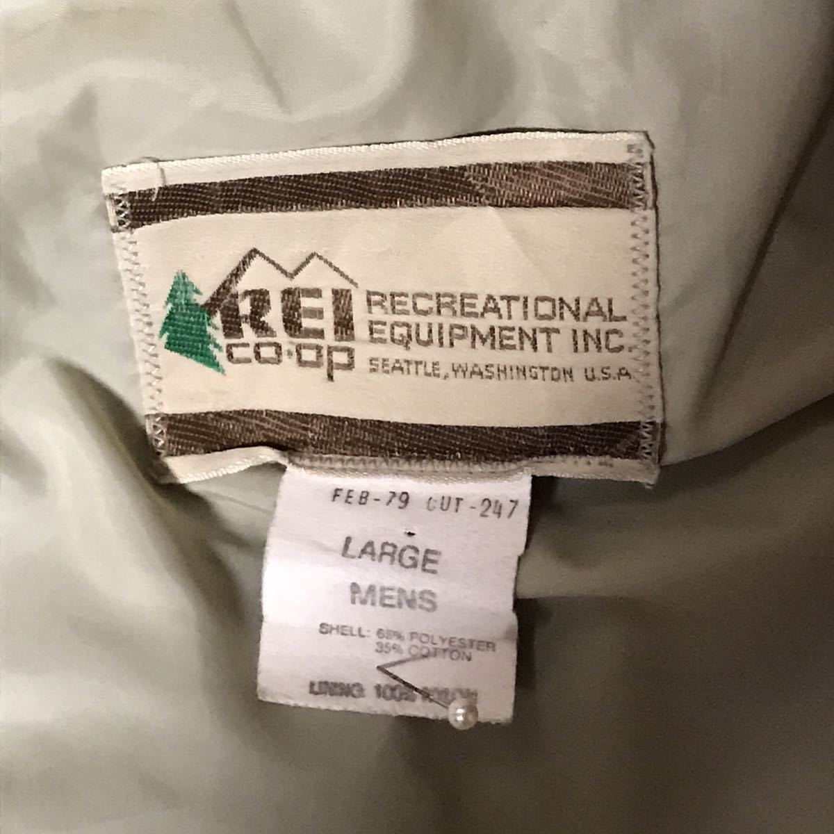 USED 80s REI MOUNTAIN PARKA MADE IN USA 中古 80's R.E.I. マウンテンパーカー アメリカ製 サイズ LARGE アールイーアイ 送料無料