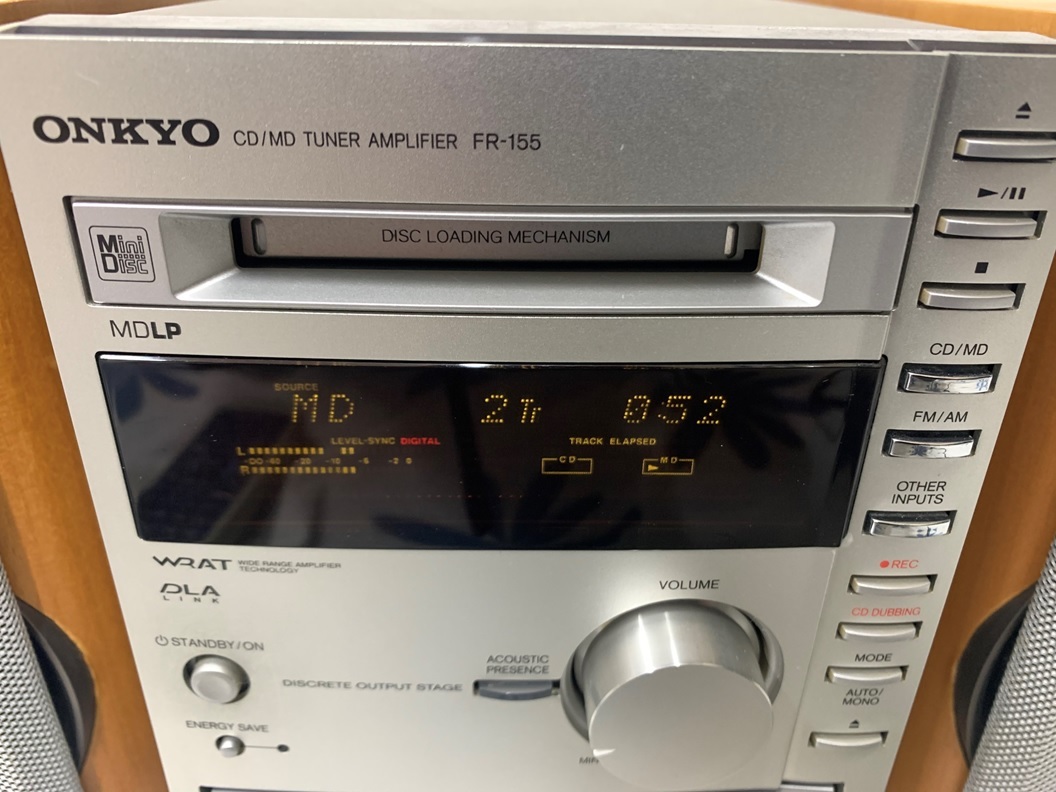 ONKYO Onkyo MD CD component stereo FR-155 remote control equipped owner manual equipped speaker D-02EX system player amplifier tuner 