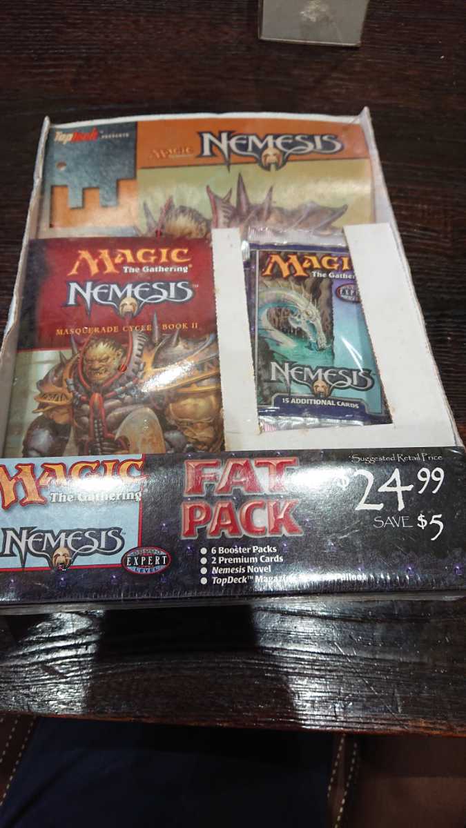 英語版 NEM ネメシス ファットパック Nemesis Fat Pack マジック・ザ・ギャザリング mtg ボックス ブースター 小説付き 希少 絶版 まとめ_画像1