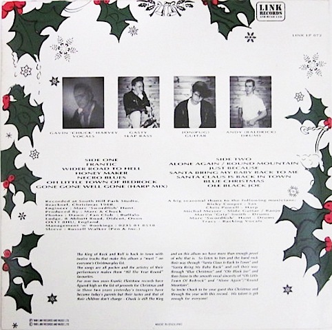 廃盤 LP レコード ★ 1989年 オリジナル盤 !!!!!! ★ FRANTIC FLINTSTONES / NOT CHRISTMAS ALBUM ★ サイコビリー ネオロカビリー_画像2