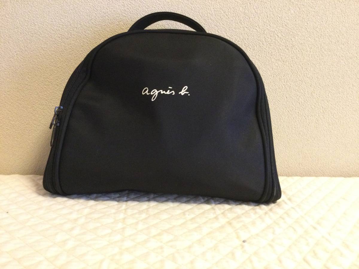 C9037*AGNIS B* черный нейлон серия половина месяц type ручная сумочка *