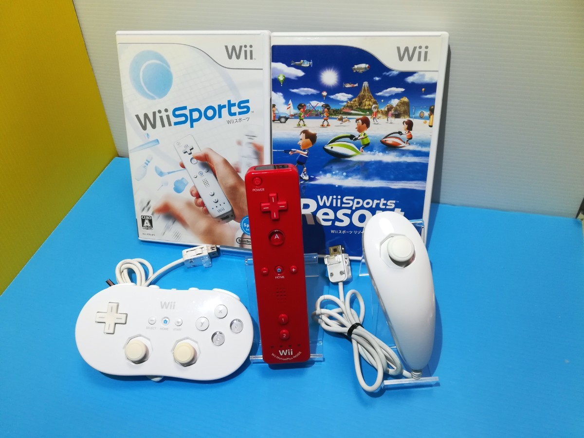 Wiiリモコンプラス　ヌンチャク　クラシックコントローラ　Wiiスポーツ セット