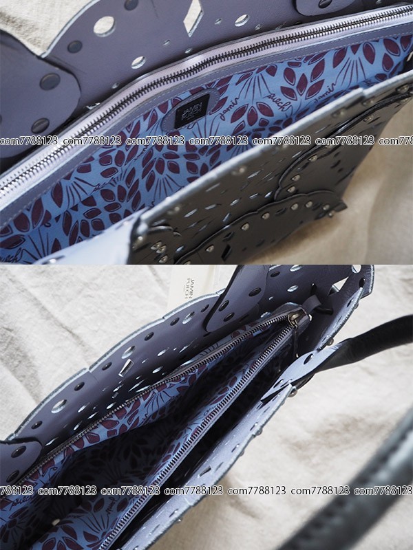 未使用 10.4万《Jamin Puech》 ジャマン トート 透かし パンチング