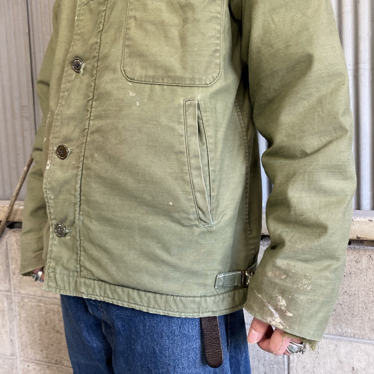 68年納品 米軍実品 U.S.NAVY A-2 デッキジャケット MEDIUM