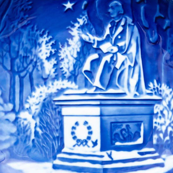 ビング・オー・グレンダール クリスマスプレート（1988年）『Hans Christian Andersen in the King's Garden』_画像2