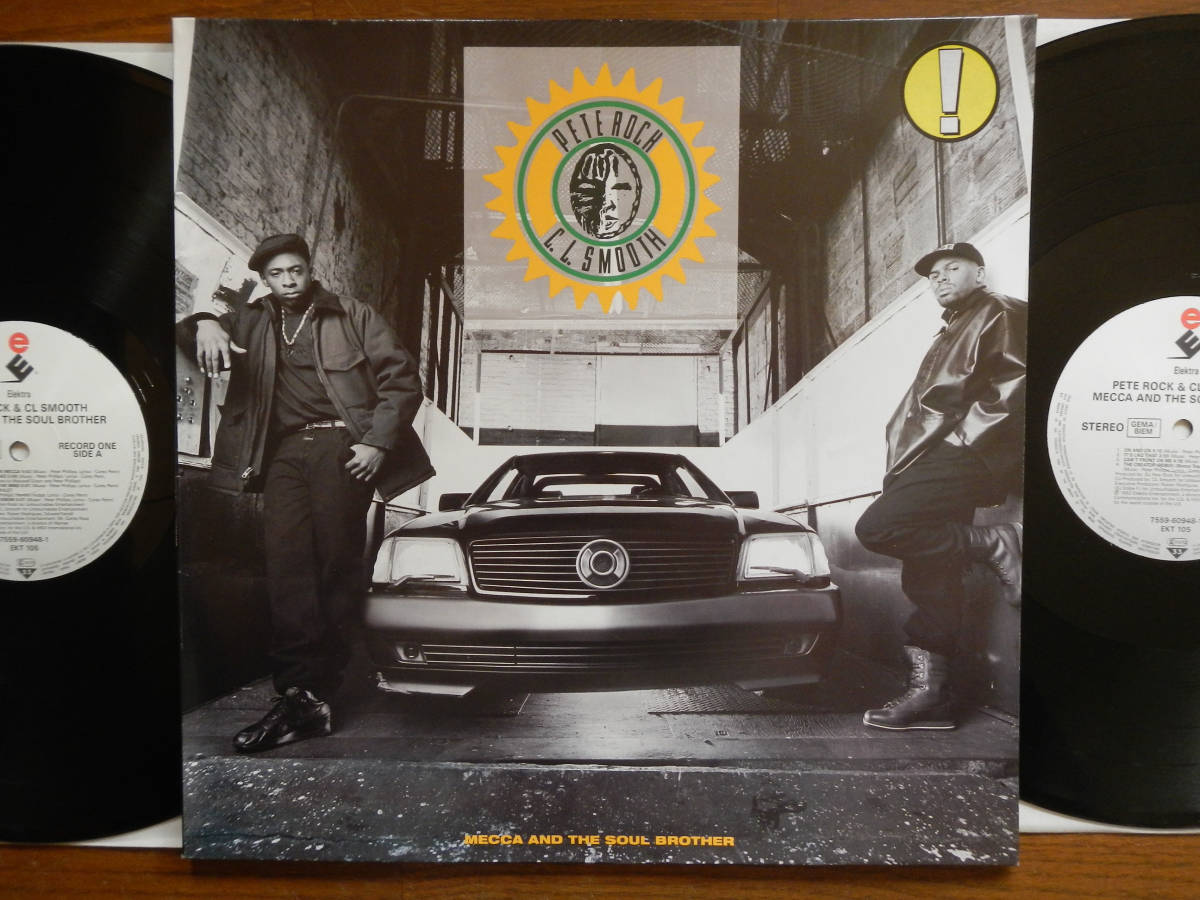 【LP】PETE ROCK ＆CL SMOOTH(7559-60948-1独ELEKTRA1992年MECCA AND THE SOUL BROTHER/ワンオーナー美品/MINT/CONSCIOUS/JAZZY)