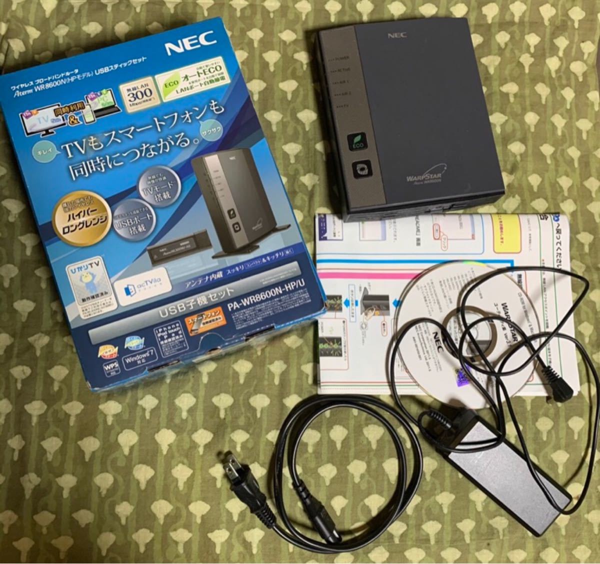 NEC ルーター PA-WR8600N-HP/U アダプタ接続タイプ USB付
