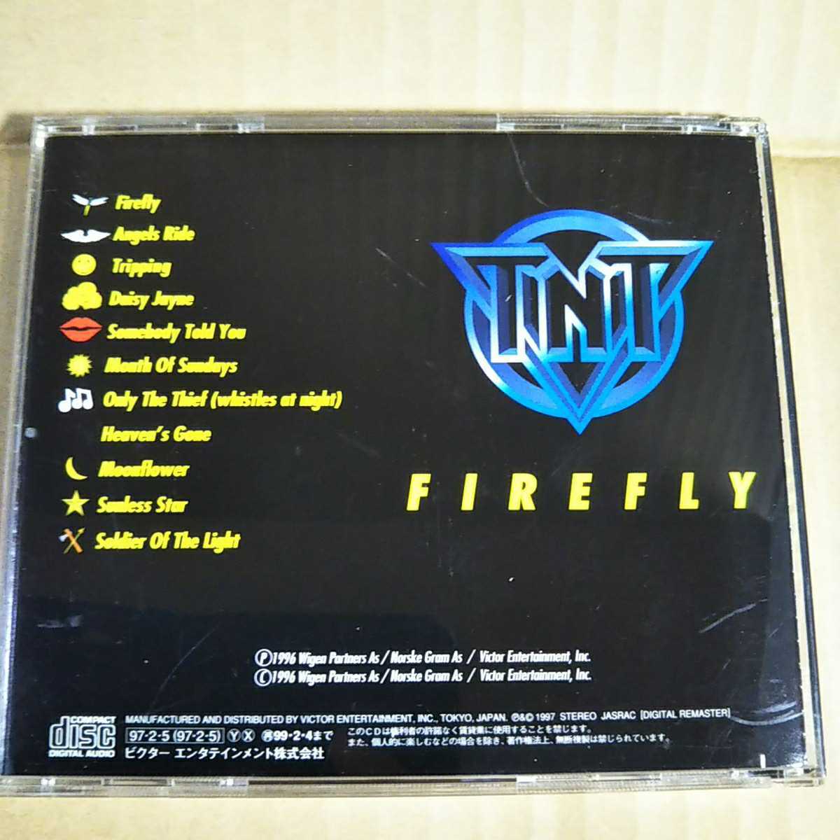 中古CD TNT 『FIREFLY』国内盤/帯無し/ステッカー付き VICP-5829【1425】