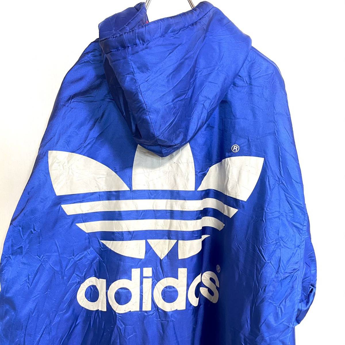 ヤフオク! - 90s adidas ベンチコート トレフォイル デサント