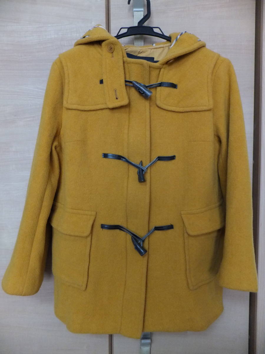 中古 バーバリーロンドン ダッフルコート マスタードイエロー BURBERRY