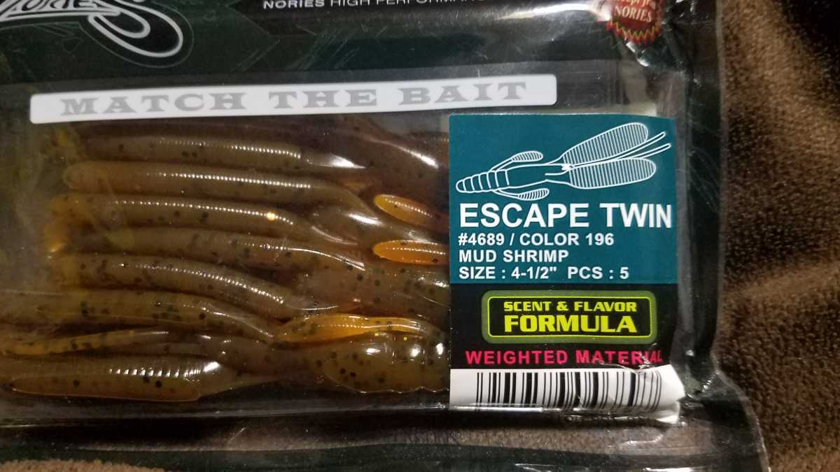 Paypayフリマ Nories Escape Twin 4 1 2 ノリーズ エスケープツイン Color 196 Mud Shrimp 新品未開封品 クロー系ワーム 田辺 哲男 伊藤 巧 Paypayフリマ Nories Escape Twin 4 1 2 ノリーズ エスケープツイン Color 196 Mud Shrimp 新品未開封品 クロー系ワーム 田辺 哲男 伊藤 巧