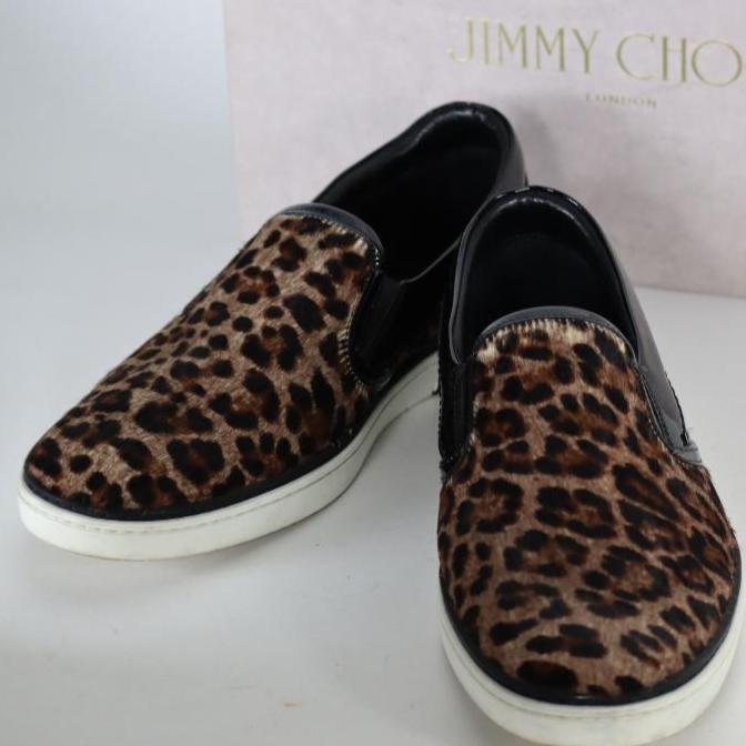 JIMMY CHOO ジミーチュウ スニーカー スリッポン ヒョウ柄