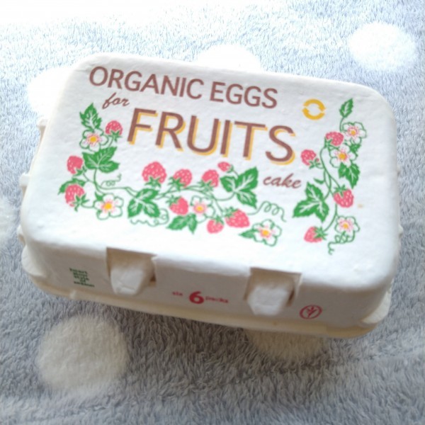 新品＆即決◎紙製たまごケース（卵６個用）【fruits】　卵パック_画像1