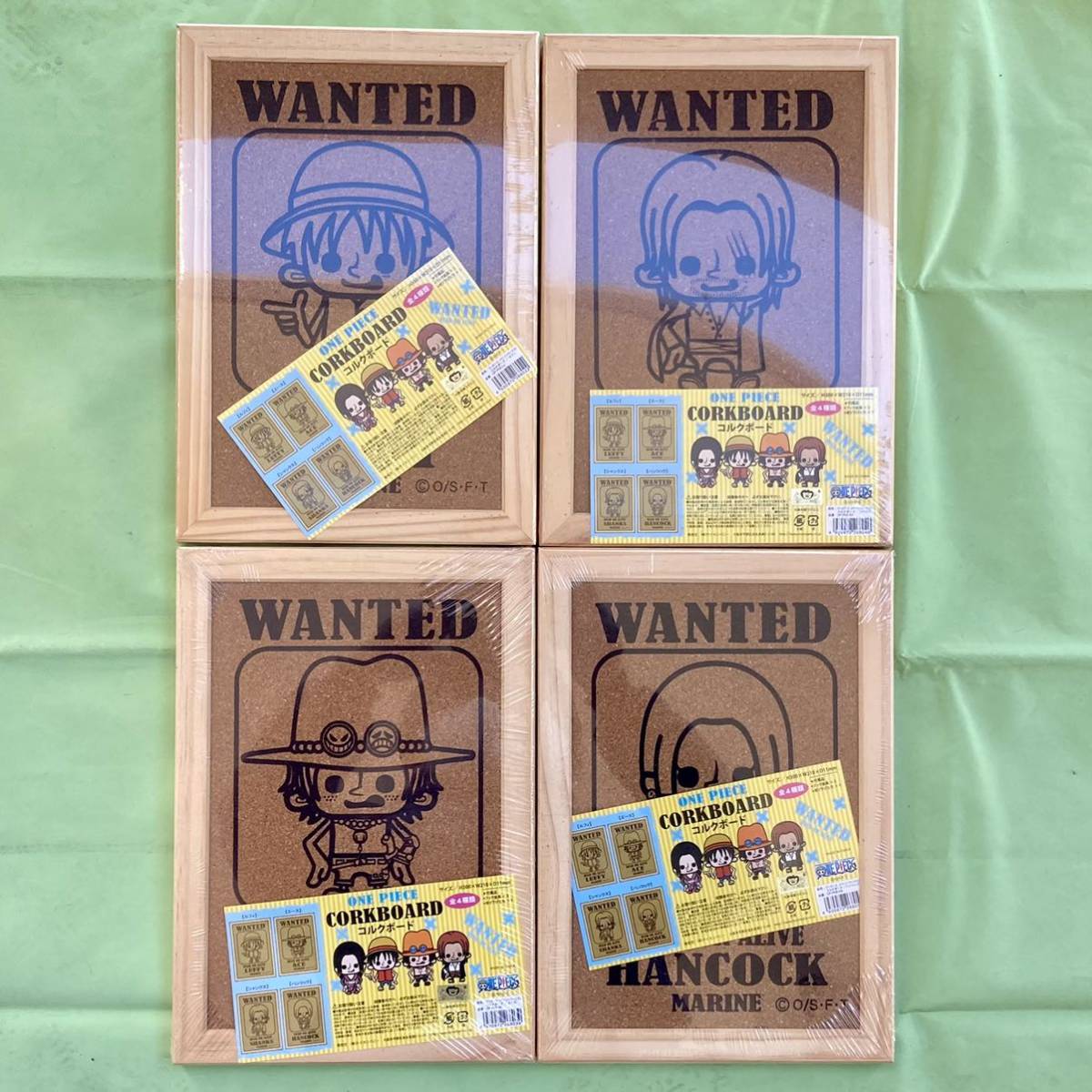 バンプレスト One Piece コルクボード 全4種セット 未開封品 バンプレスト One Piece コルクボード 全4種セット 未開封品