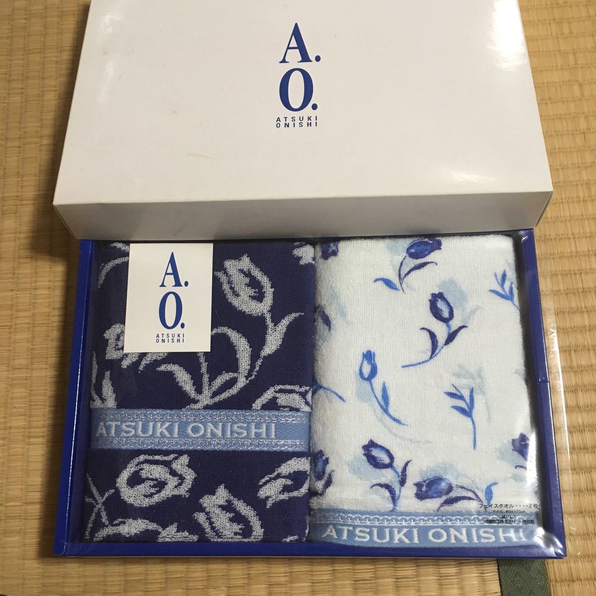 ATSUKI ONISHI アツキオオニシ A.O. タオル二枚セット 花柄　未使用