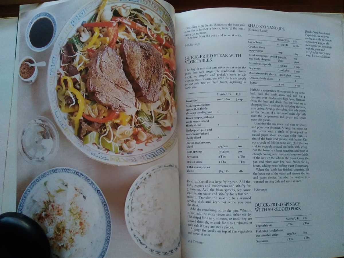 即決 洋書 Chinese Cooking/Isabel Moore(1977年/marshall cavendish) 広東料理/北京料理/四川料理/福建料理/英語 昭和レトロ_画像9