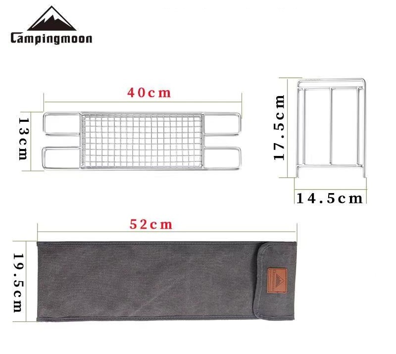 ★CAMPING MOON★キャンピングムーン★焚火ゴトク★焚き火グリル★ステンレス★アイアンスタンド★マルチスタンド★ケース付★MTG-TSDD★６_画像9