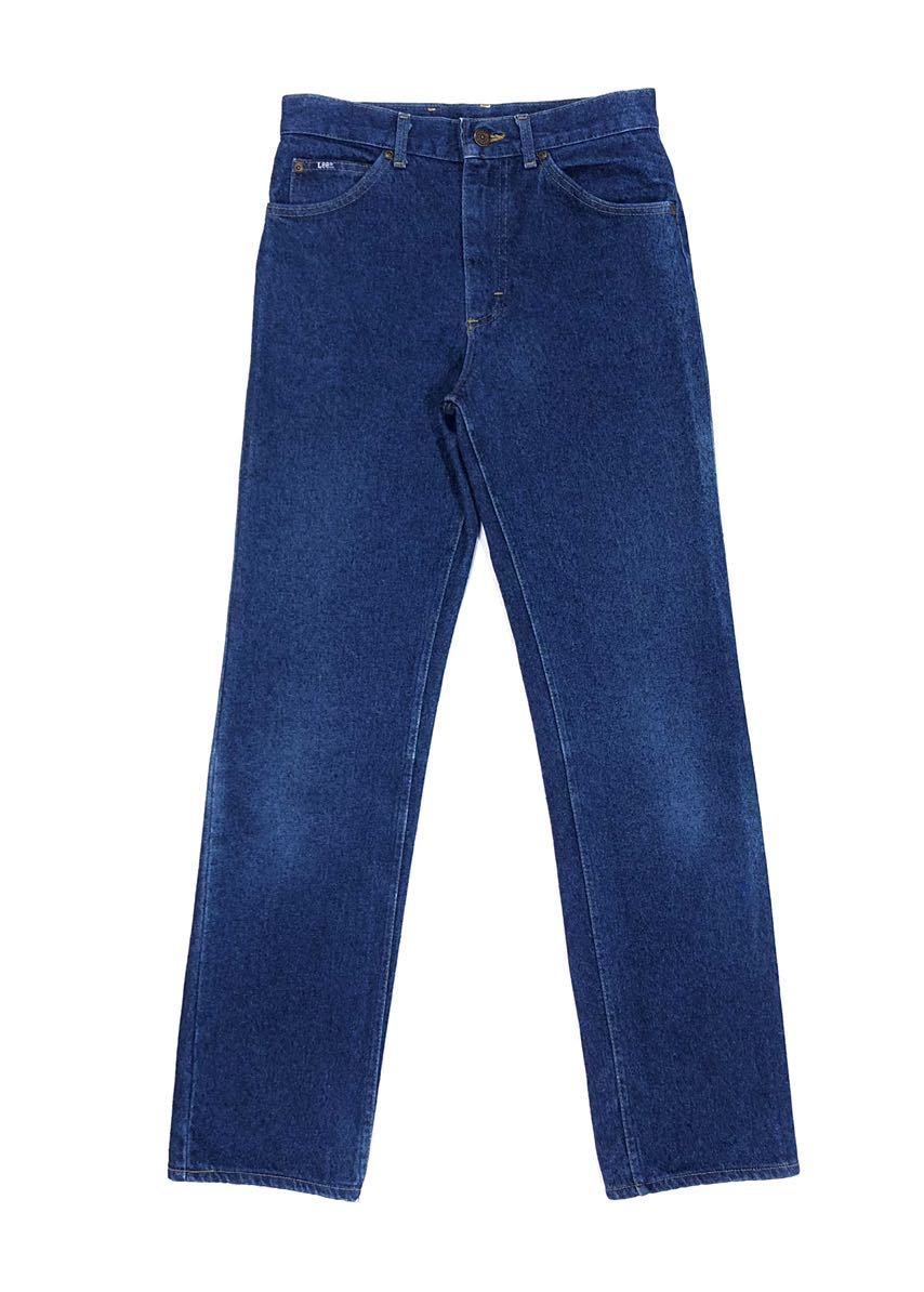 80's USA製 Lee 200 8989 Genuine Jeans W29 73cm アメリカ製 リー 先糸染 ブルー デニム パンツ チェーンステッチ ジーンズ ビンテージ