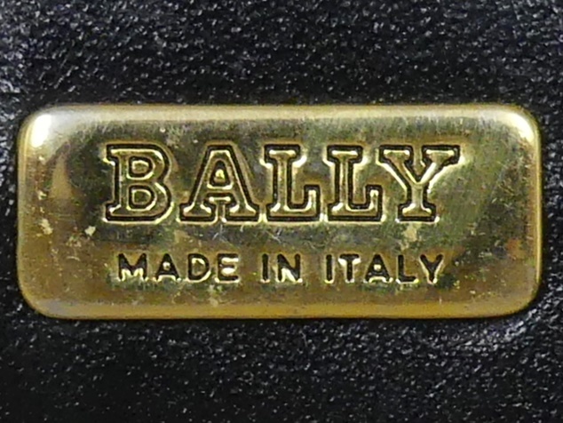 即決 イタリア製 BALLY レザーアタッシュケース バリー メンズ 黒 本革