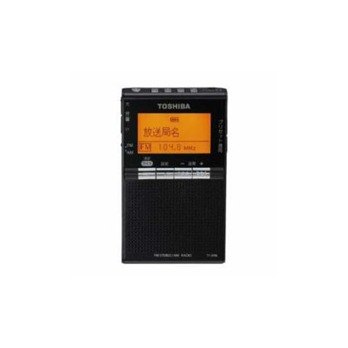 通販 人気】 TOSHIBA ワイドFM対応 FM/AM 携帯ラジオ ブラック TY