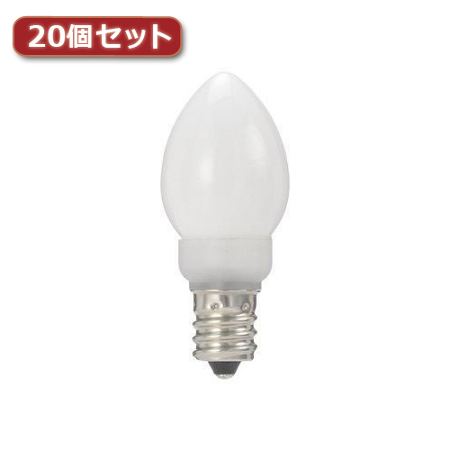 新しく着き YAZAWA LDC1LG23E12WX20(l-4560352860982) ローソク形LED