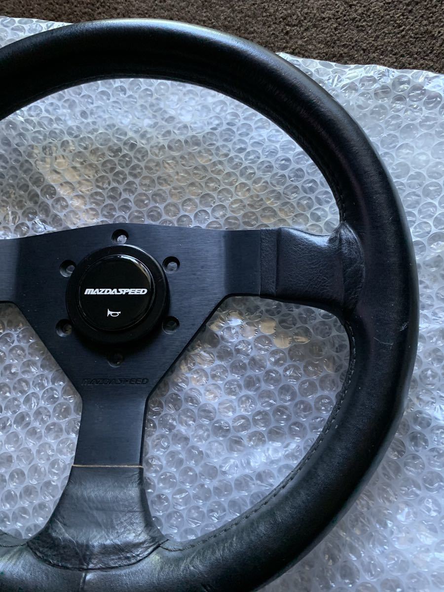  regular goods that time thing genuine article MAZDA SPEED Mazda Speed steering gear steering wheel 32Φ pie horn attaching RX-7 SA22C FC3S FD3S rare rare 