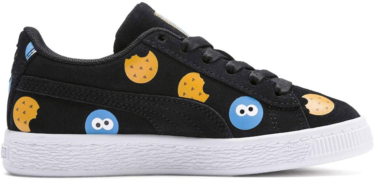  Puma Улица Сезам сотрудничество 50 замша значок pre school 18cm 12.5C Cookie Monster SESAMI STR 50 SUEDE BADGE PS