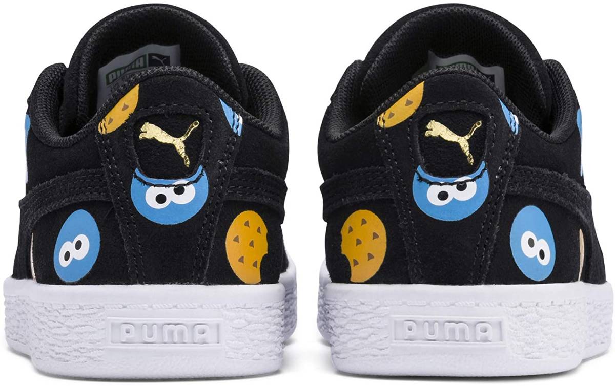  Puma Улица Сезам сотрудничество 50 замша значок pre school 18cm 12.5C Cookie Monster SESAMI STR 50 SUEDE BADGE PS