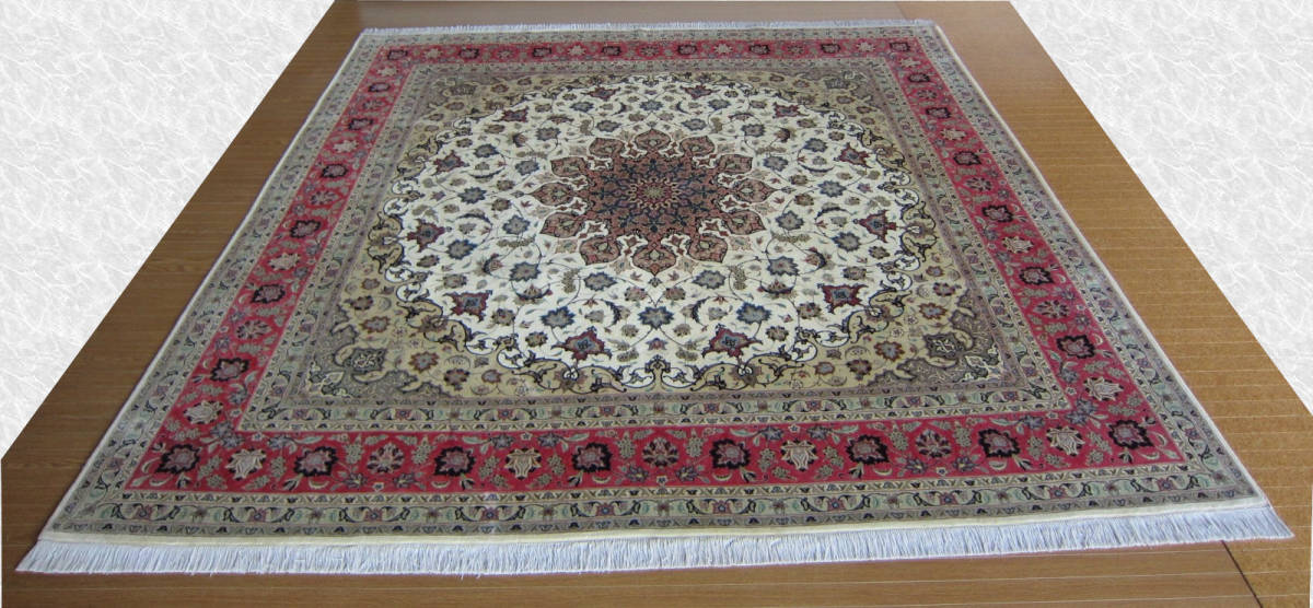 期間限定キャンペーン イラン タブリーズ産ペルシャ絨毯□1762-300