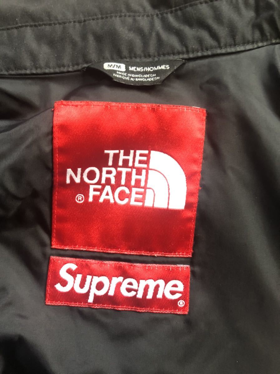 Supreme THE NORTH FACE 14ss expedition coach jacket ノースフェイス シュプリーム Logo  Mountain PARKA BLACK