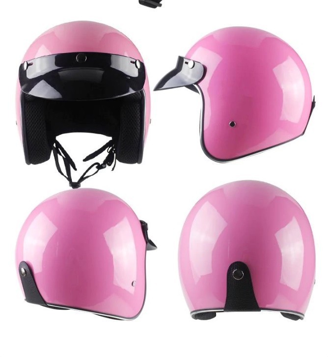 レトロデザイン オートバイ ヘルメット casco 3/4 オープンフェイス ヘルメット レーサー チョッパーヘルメット_画像7