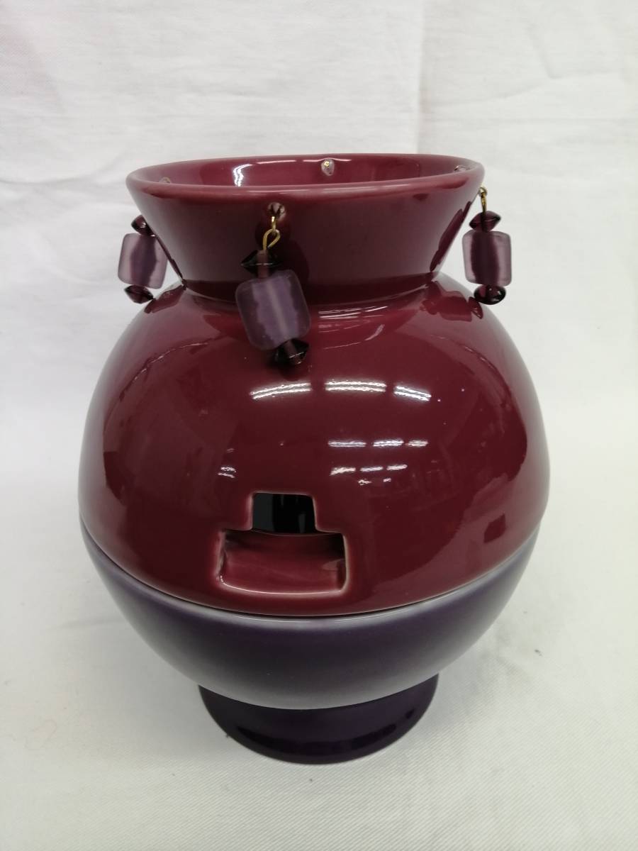 未使用品 LAMPE BERGER ランプベルジェ アロマ オイルランプ チャーム パープル ピンク ワイン 21012601