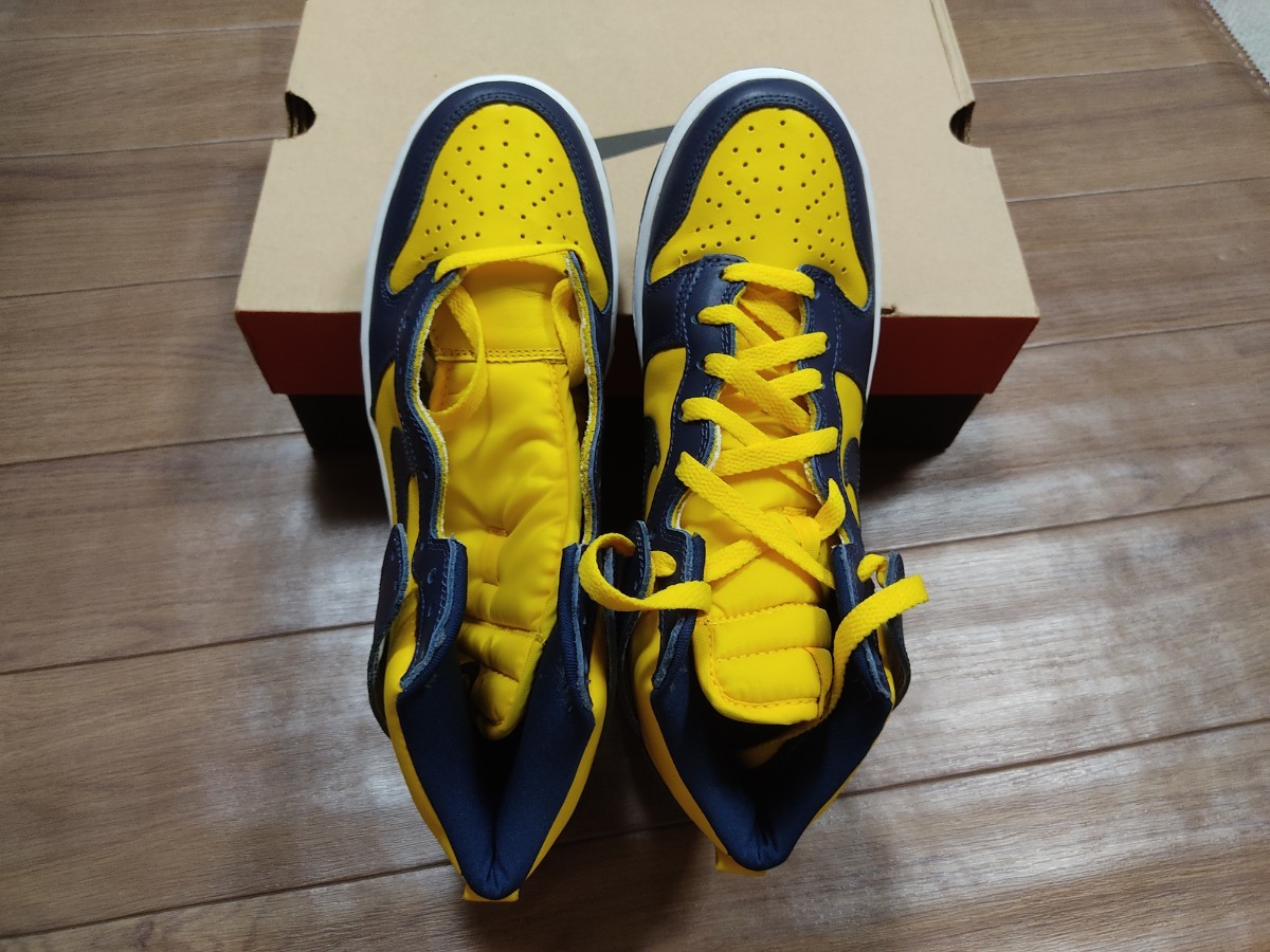 新品 NIKE DUNK HIGH LE ナイキ ダンク ハイ ミシガン 26 5cm 新品 NIKE DUNK HIGH LE ナイキ ダンク ハイ ミシガン 26 5cm