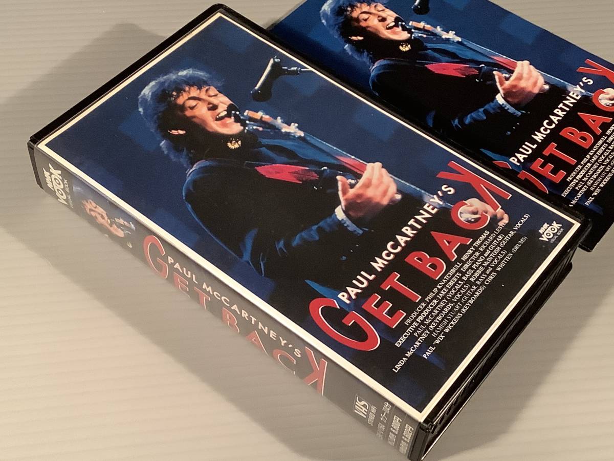 VHS video = paul (pole) * McCartney |GET BACK= booklet attaching * excellent goods!