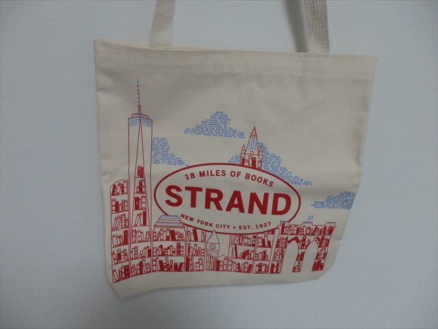 * new goods unused * -stroke Land books toa(Made in USA) tote bag ( New York scenery )( keep hand 1 pcs type )(Strand Book Store)NY2