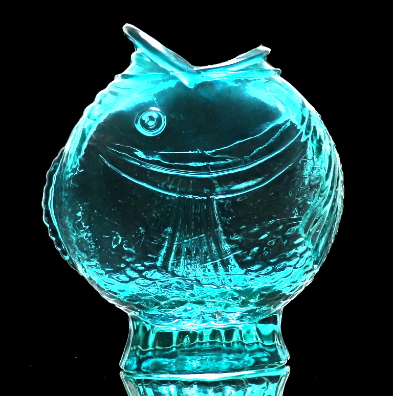 オールド・バカラ (BACCARAT) 超希少 1889年 パリ万国博覧会試作品 青