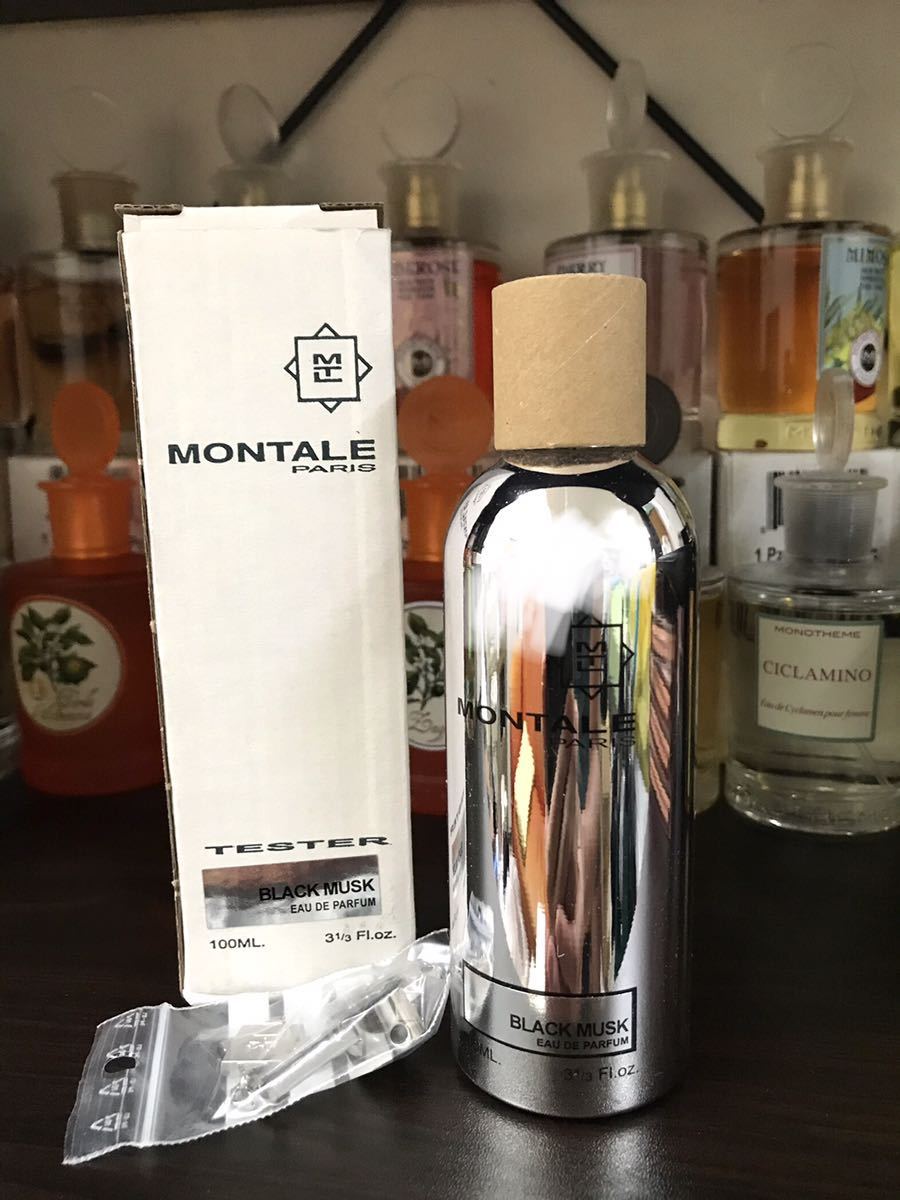 { free shipping }montaru black Musk o-do Pal fan 100ml store tester * unused * BLACK MUSK EDP #MUSC