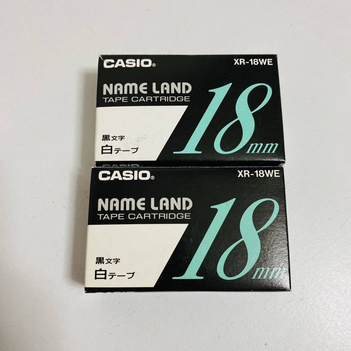 【未使用品】CASIO カシオ ネームランド 18mm テープカートリッジ 13個セット XR-18AX XR-18X XR-18WE XR-18RD XR-18BU 透明 赤 青 白_画像4