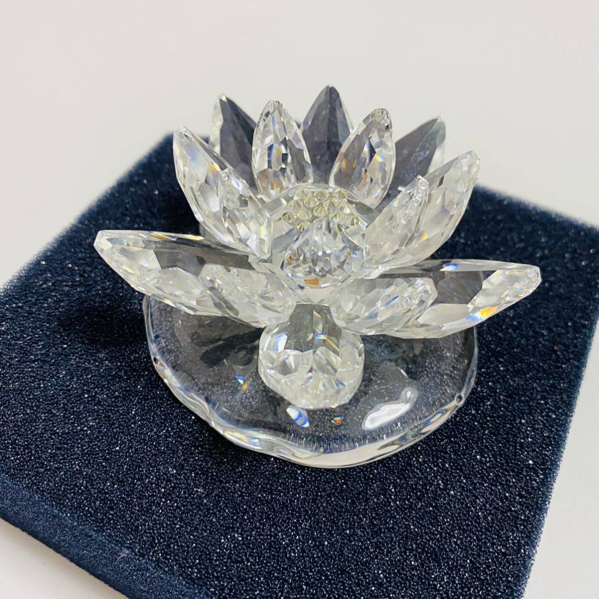 [ beautiful goods ]SWAROVSKI Swarovski water lily water lotus petal ornament crystal rare rare 