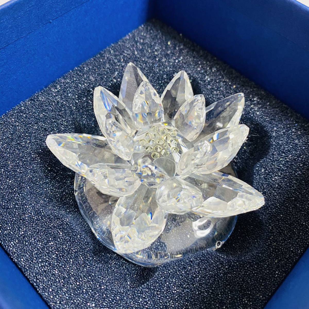 [ beautiful goods ]SWAROVSKI Swarovski water lily water lotus petal ornament crystal rare rare 