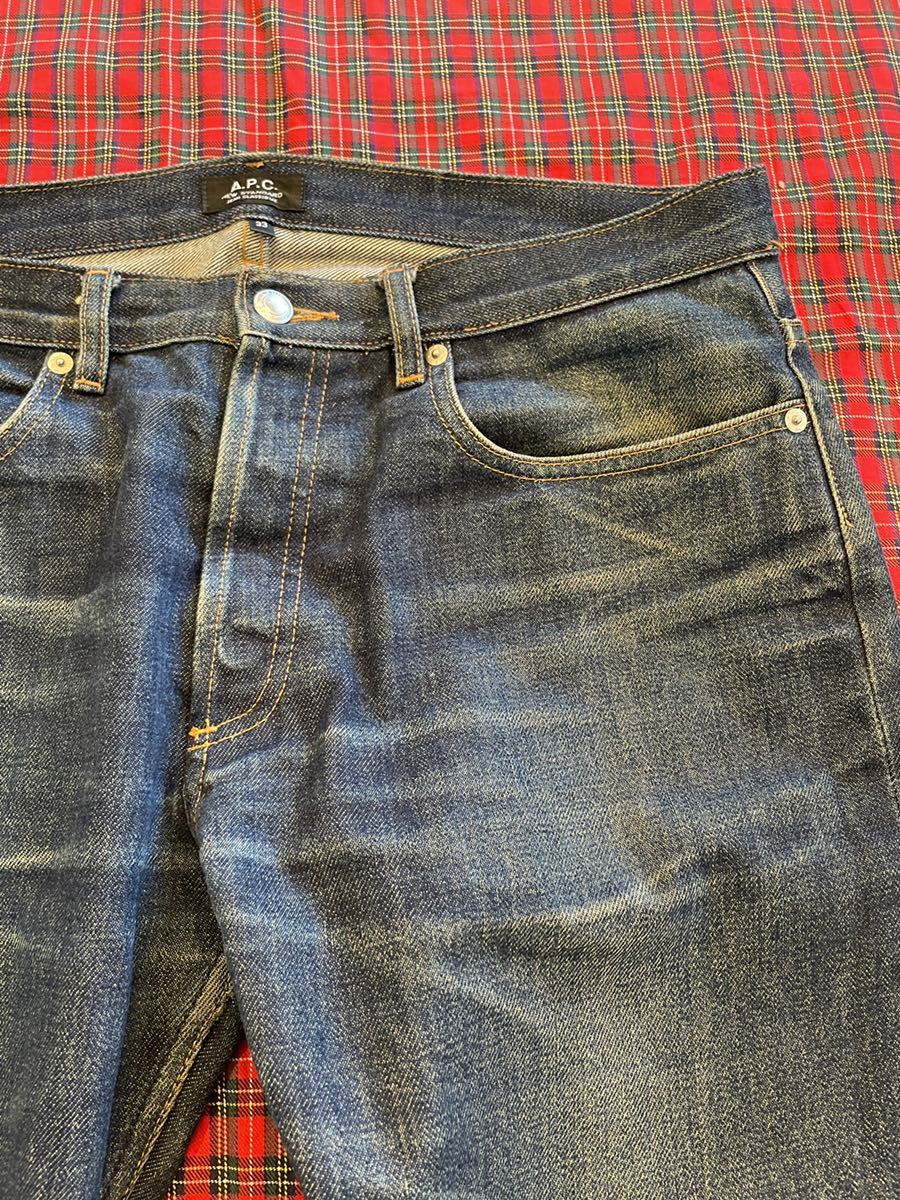 a.p.c. NEW STANDARD NEWSTANDARD アーペーセー ニュースタンダード 赤耳 ビンテージ ヴィンテージ ヒゲ ハチノス 33 apc denim デニム