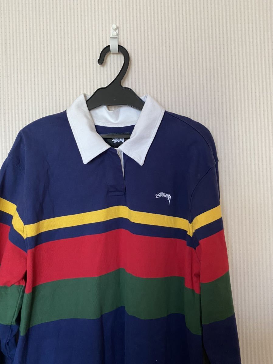 美品 stussy ステューシー ラガーシャツワンピ Rosewood L/SL 美品 stussy ステューシー ラガーシャツワンピ Rosewood L/SL