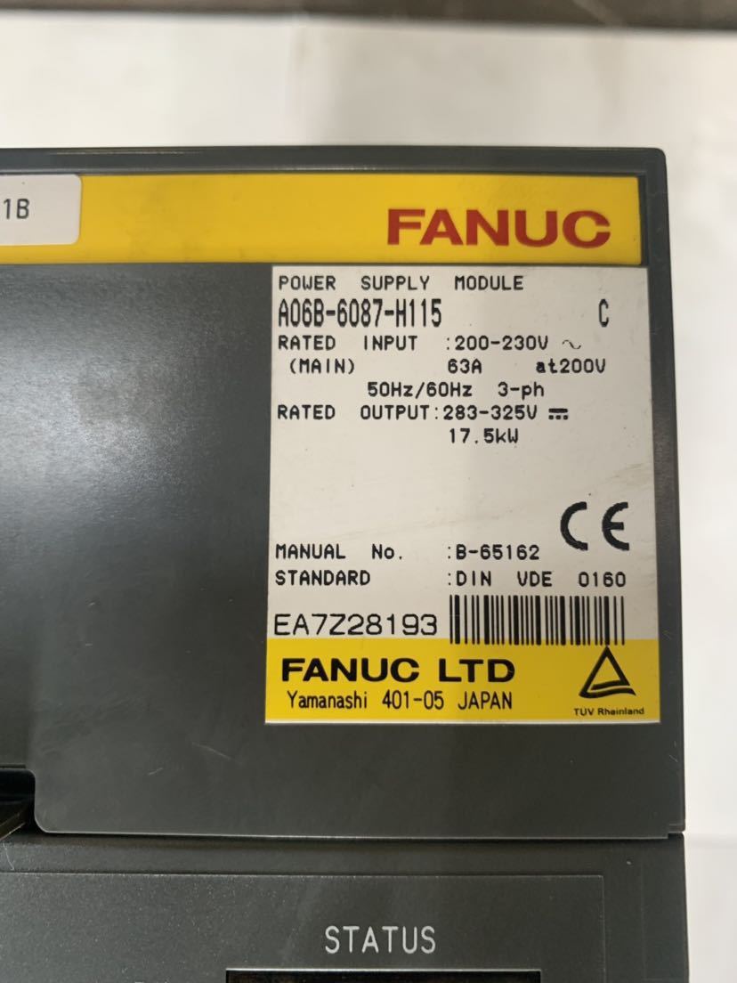 ff1515 FANUC fanuc ファナック A06B-6087-H115 現状品