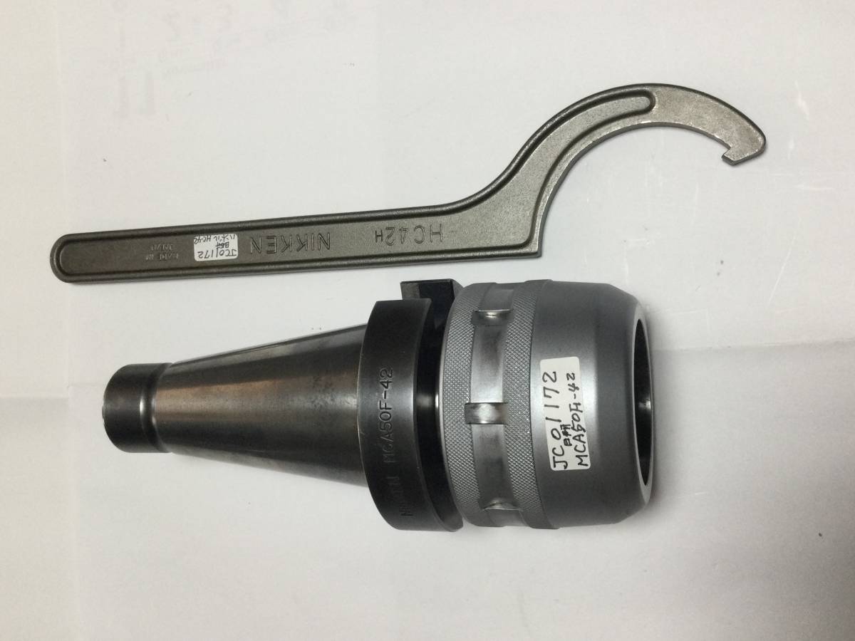 日研工作所 ミーリングチャック MCA50F-42 ハンドル付 JC01172 日研工作所 ミーリングチャック MCA50F-42 ハンドル付 JC01172