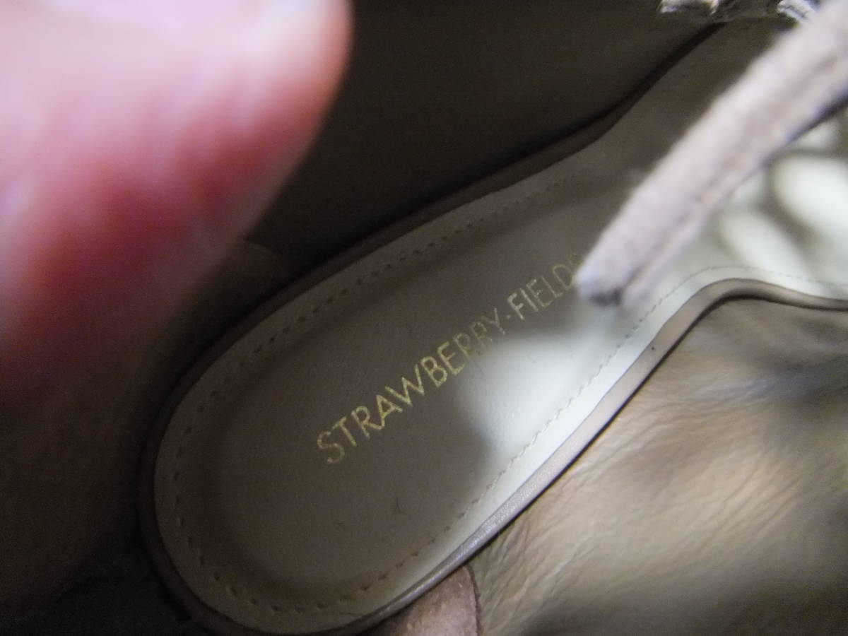 美品 ストロベリーフィールズ 日本製 23cm サンダル ブーティー パンプス 靴 本革レザー 管理H_画像6