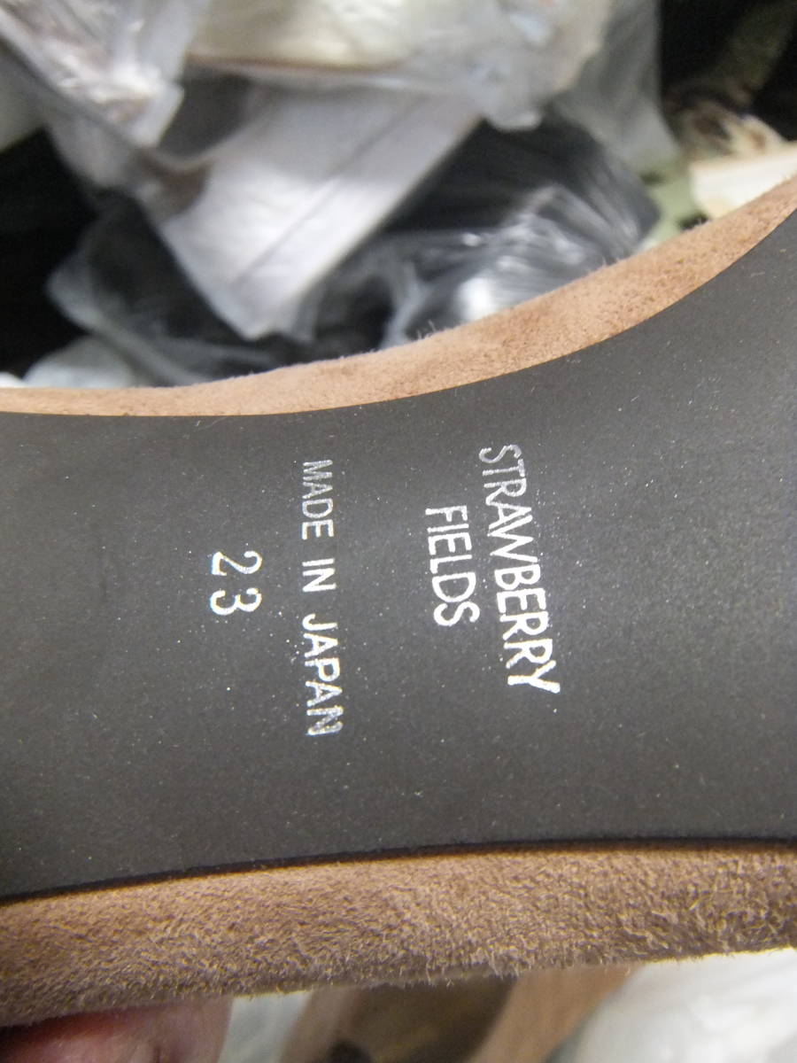 美品 ストロベリーフィールズ 日本製 23cm サンダル ブーティー パンプス 靴 本革レザー 管理H_画像5