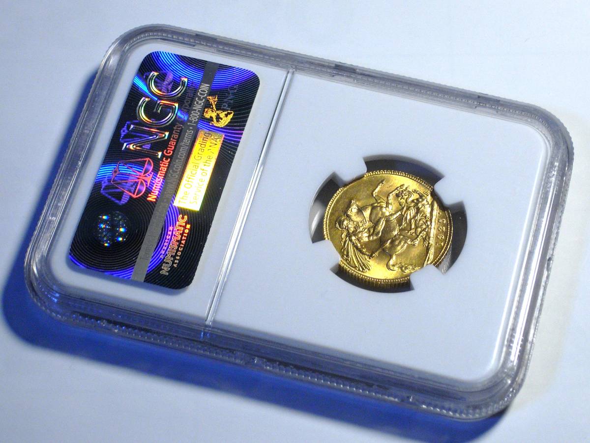 ヤフオク! - 1925年 イギリス 1ソブリン 金貨 NGC MS66 ジョ...