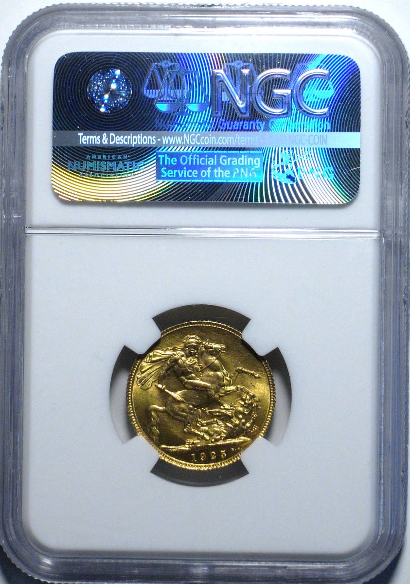 ヤフオク! - 1925年 イギリス 1ソブリン 金貨 NGC MS66 ジョ...