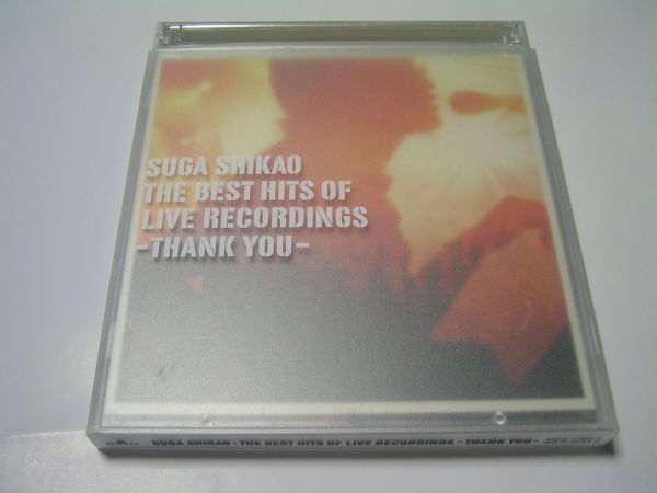 CD+DVD　スガシカオ　THE BEST HITS OF LIVE RECORDINGS -THANK YOU- 初回生産限定盤CD+DVD　AUCK-17002-3_画像1