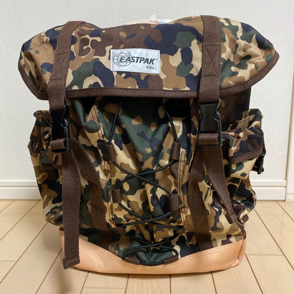 A.P.C.×EASTPAK camouflage backpack rucksack * new goods unused 